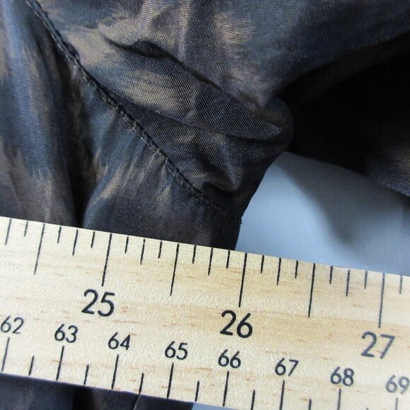 Portrait Women Reversible Jacket 1X Leopard Print Brown Metallic Hooded Vtg 652 - Picture 10 of 12